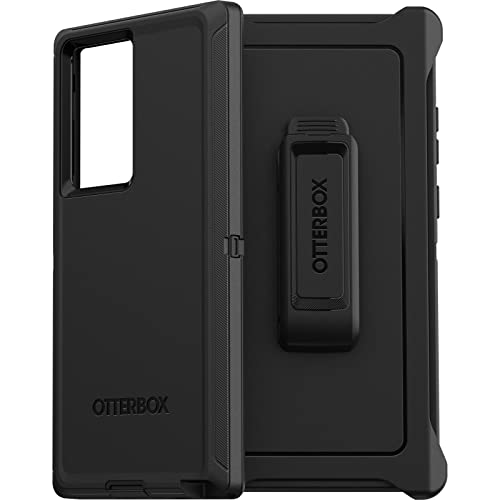 OTTERBOX Defender Series - Funda para Galaxy S22 Ultra (pantalla sin pantalla), color negro