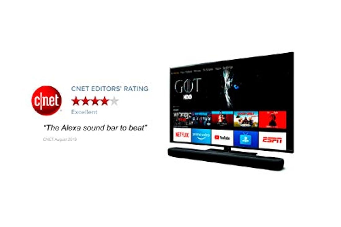 Barra de sonido con subwoofer inalámbrico, Bluetooth