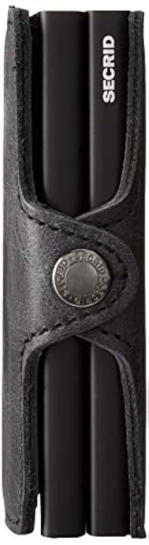 Cartera de piel sintética protector de tarjetas color negro