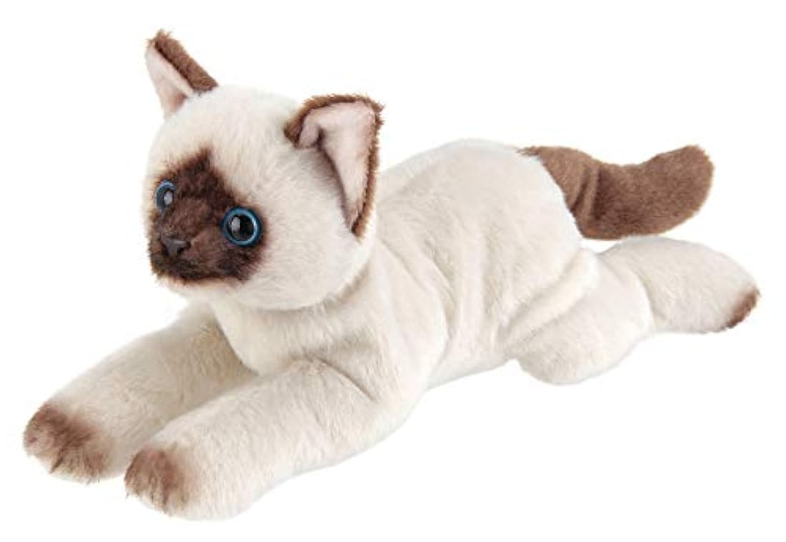 Peluche pequeño gato siamés Bearington Collection