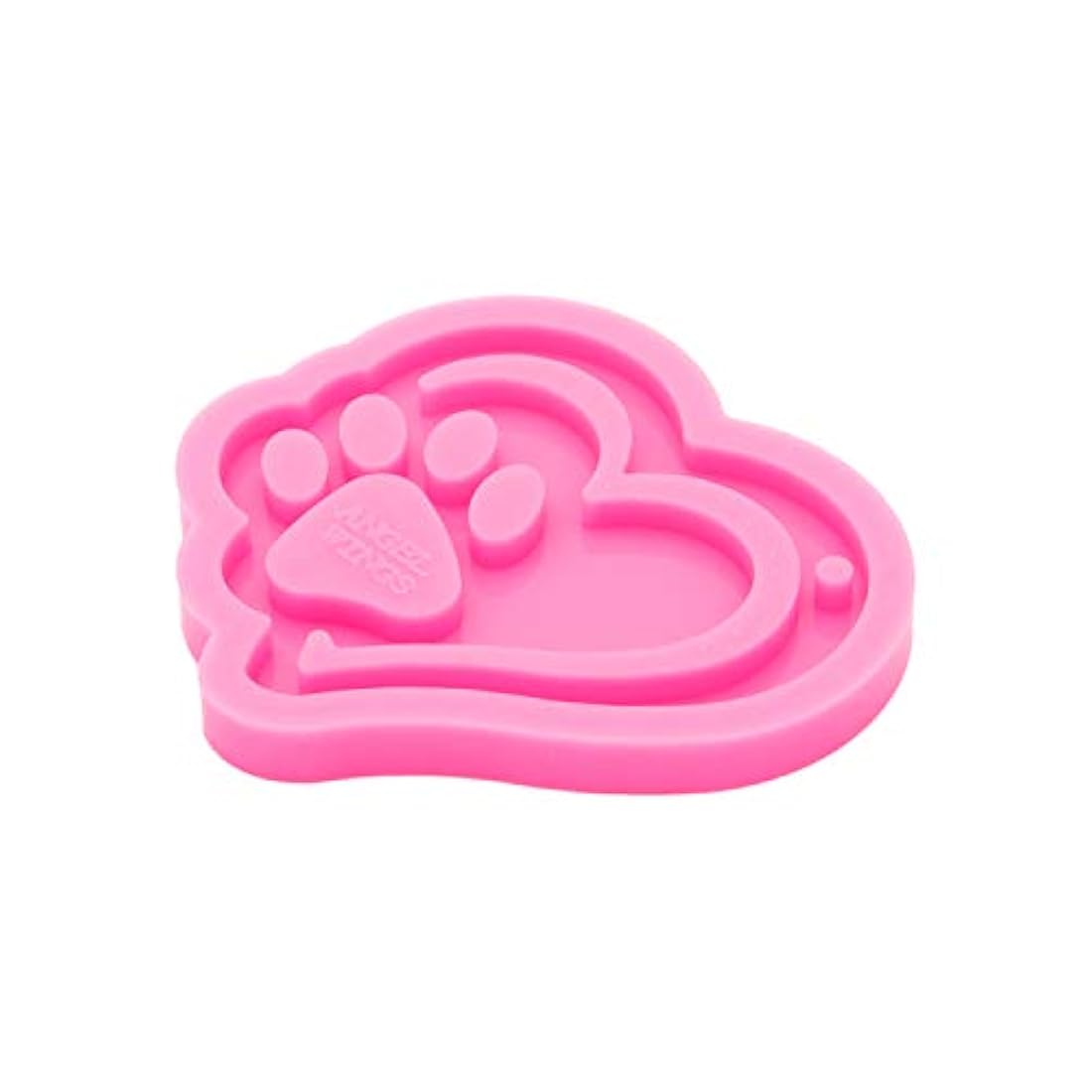 Molde de silicona brillante brillante con forma de corazón