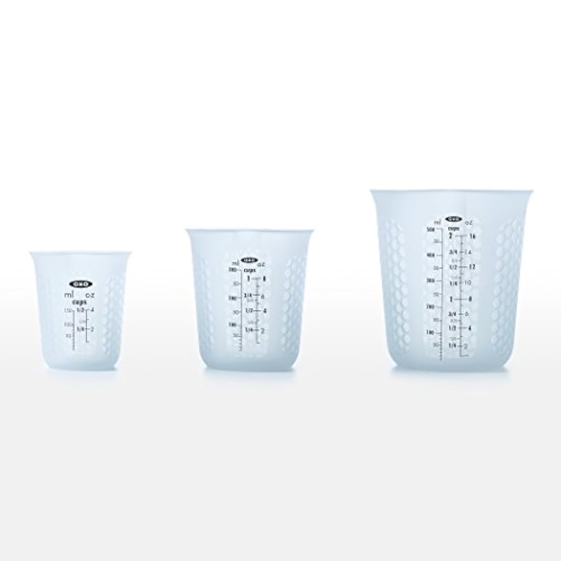 Taza de medir de silicón para exprimir y verter
