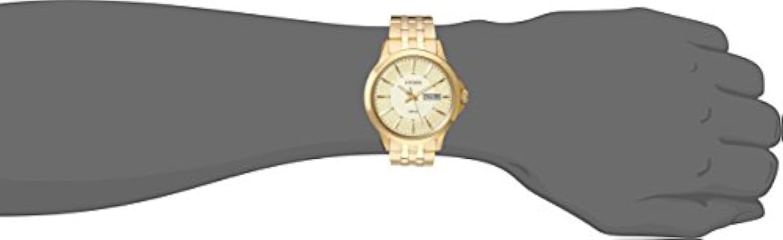 Reloj pulsera de acero inoxidable dorado