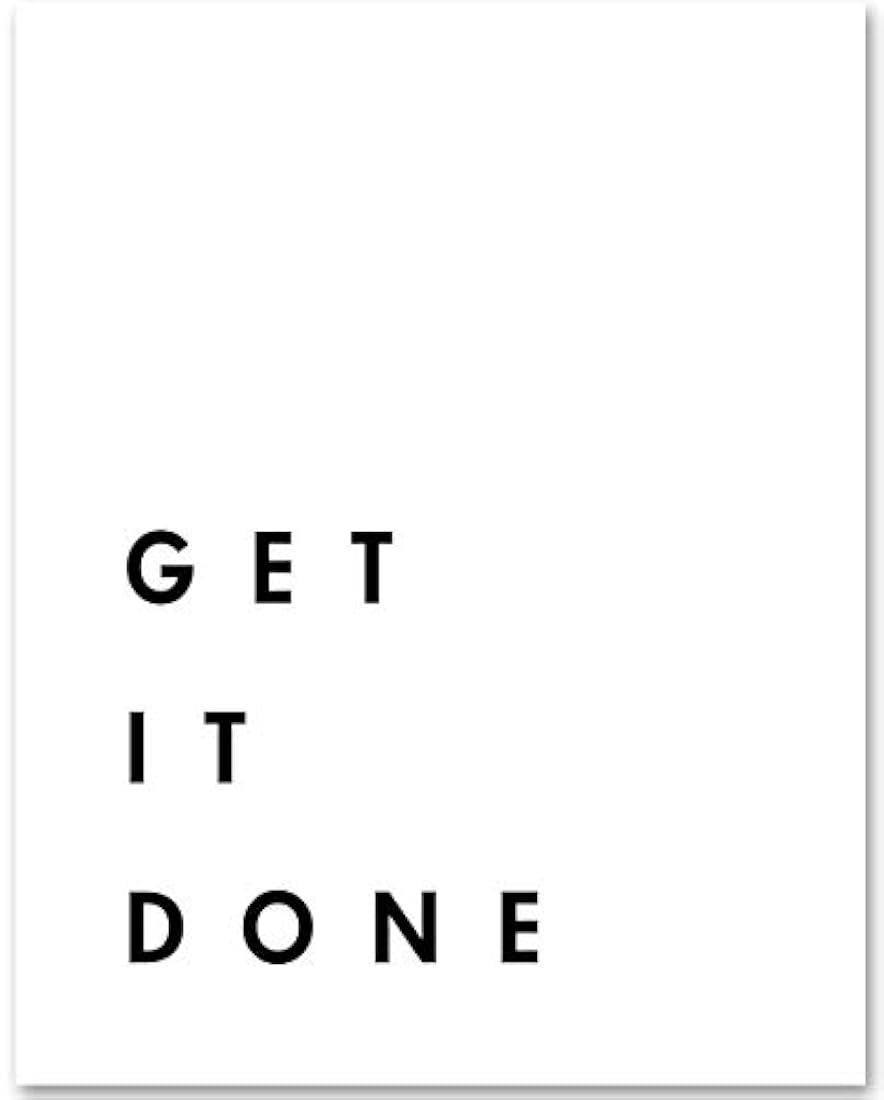 Hágalo - Impresión de arte de tipografía sin marco 11x14