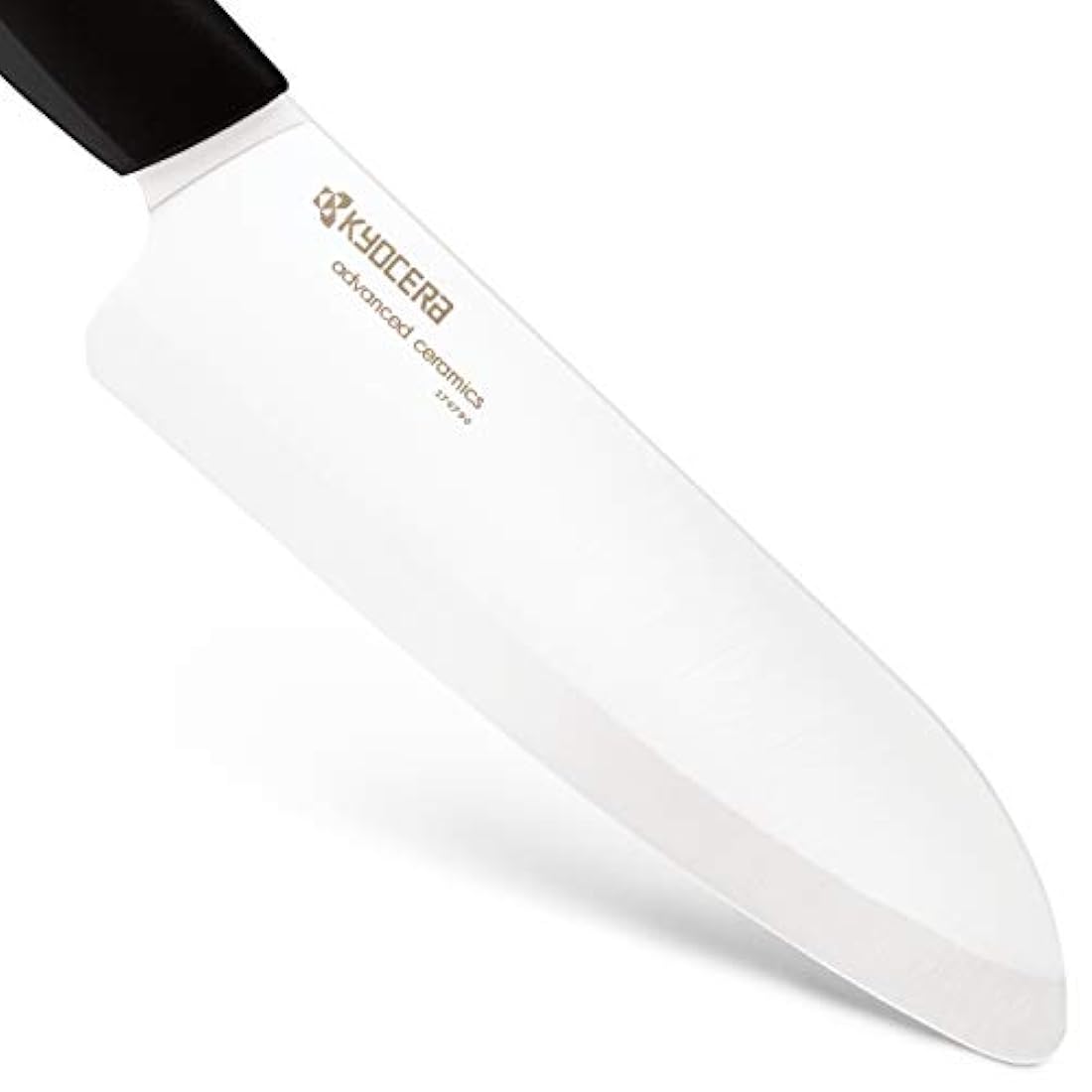 Kyocera  Cuchillos (mango negro, hoja blanca), Blanco, 6