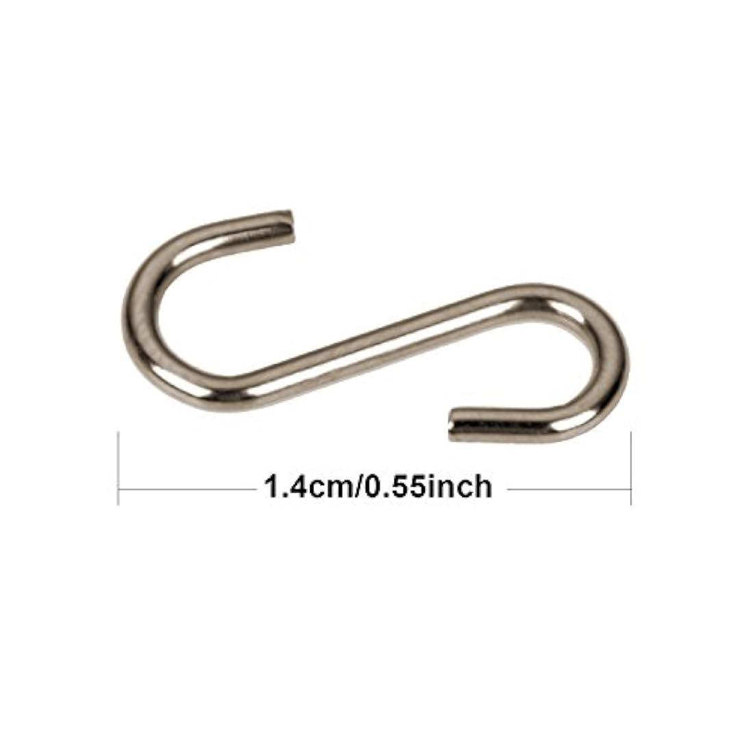 Shappy 200 piezas Mini S Ganchos Conectores alambre