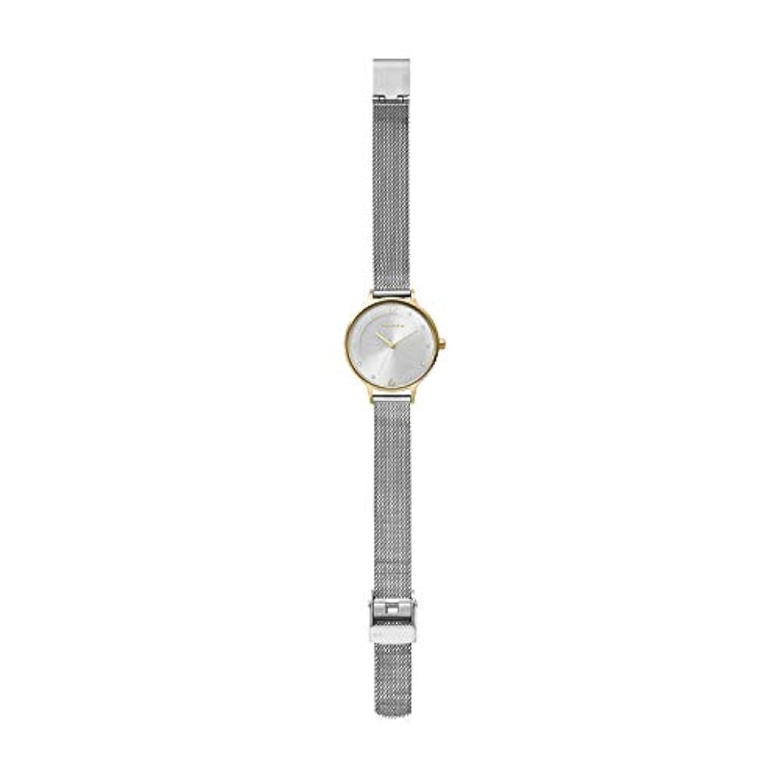 Reloj casual de malla de acero inoxidable de cuarzo- mujer