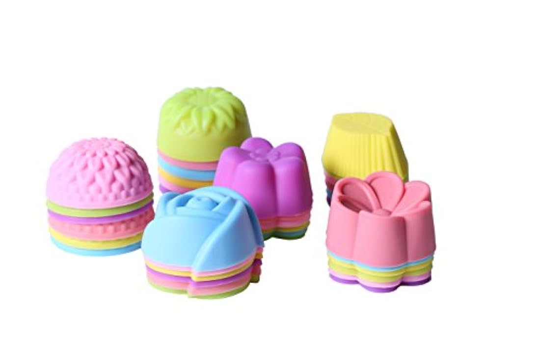 Magik Set de 36 mini moldes de silicona antiadherentes