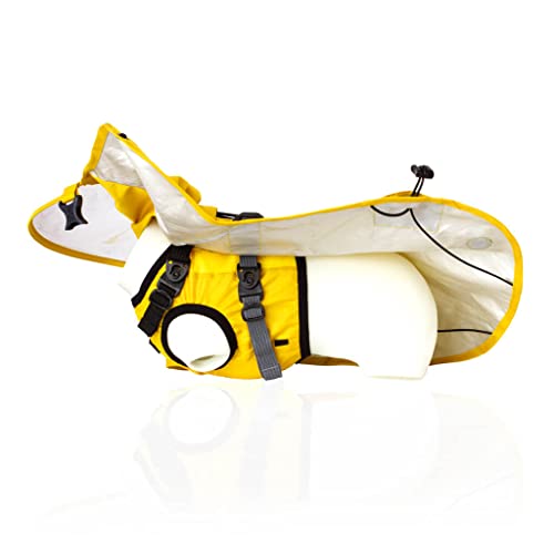 Gooby Chubasquero para perros V2 - Poncho impermeable