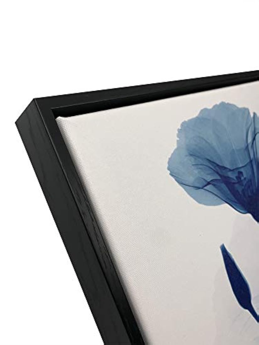 Pyradecor Negro Enmarcado Azul Flor parpadeante Pinturas