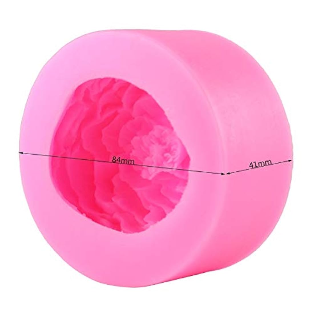 Moldes de silicona para jabón, diseño de peonías, 2 uds