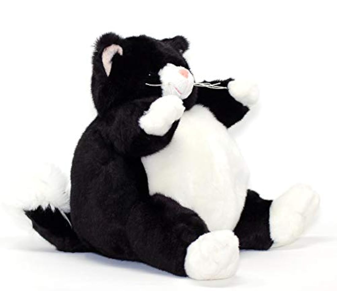 Blanco y Negro Gato Peluche 9 alta Unipak