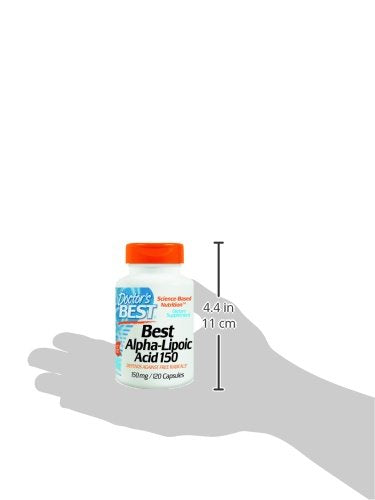 Doctor's Best Alpha-Lipoic Acid, sin OGM, vegano, sin gluten
