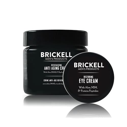 Crema facial antiarrugas y crema para ojos Brickell Men's