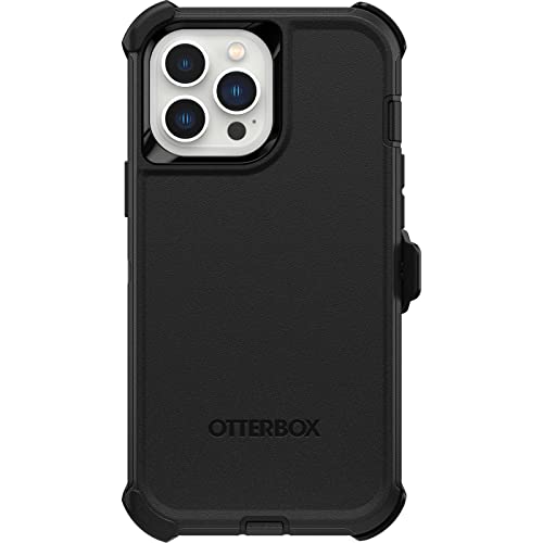 OTTERBOX serie Defender - Carcasa para iPhone 13 Pro Max y iPhone 12 Pro Max (edición sin pantalla) - color negro