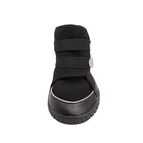Adorepaw Zapatos para perros grandes con correas reflectantes, botas de perro para invierno, protectores de patas con suela antideslizante, perfectos para caminar al aire libre.