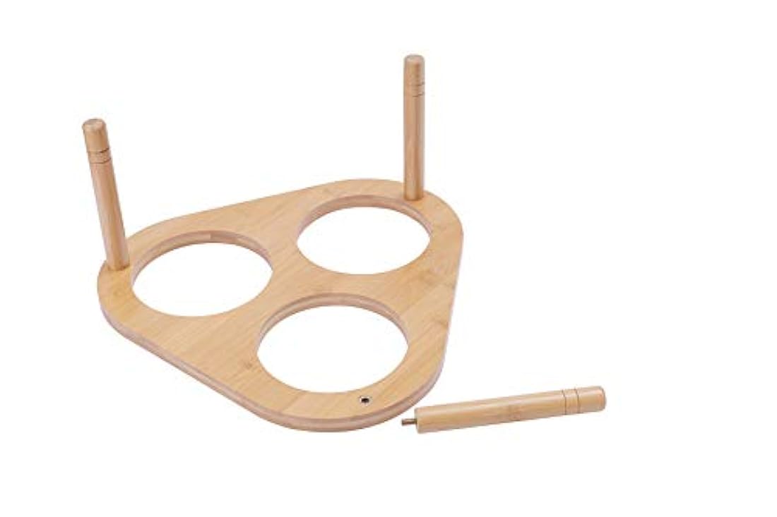 Miss Meow – Cuencos elevados para perros con soporte alimentador, soporte elevado de bambú con 3 cuencos de cerámica y acero inoxidable, antideslizante y pies extraíbles.