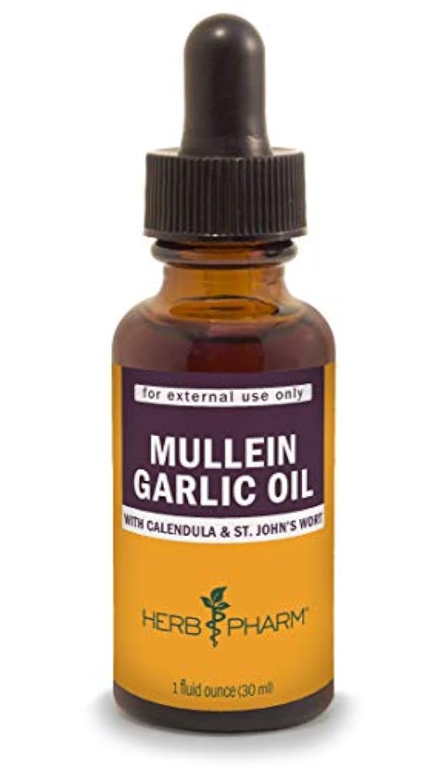 Herb Pharm Mullein aceite de hierbas de ajo – 1 onza