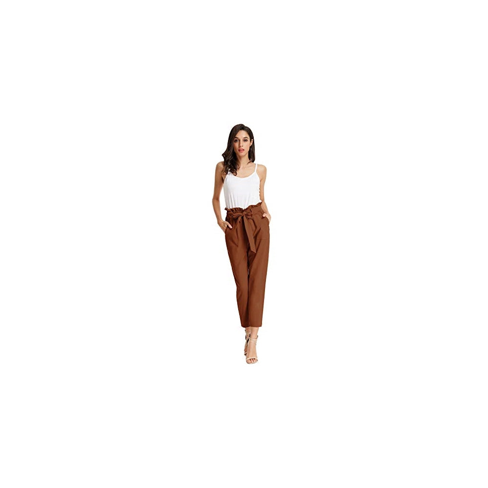 Pantalones de mujer con bolsillos, cintura alta Talla XL