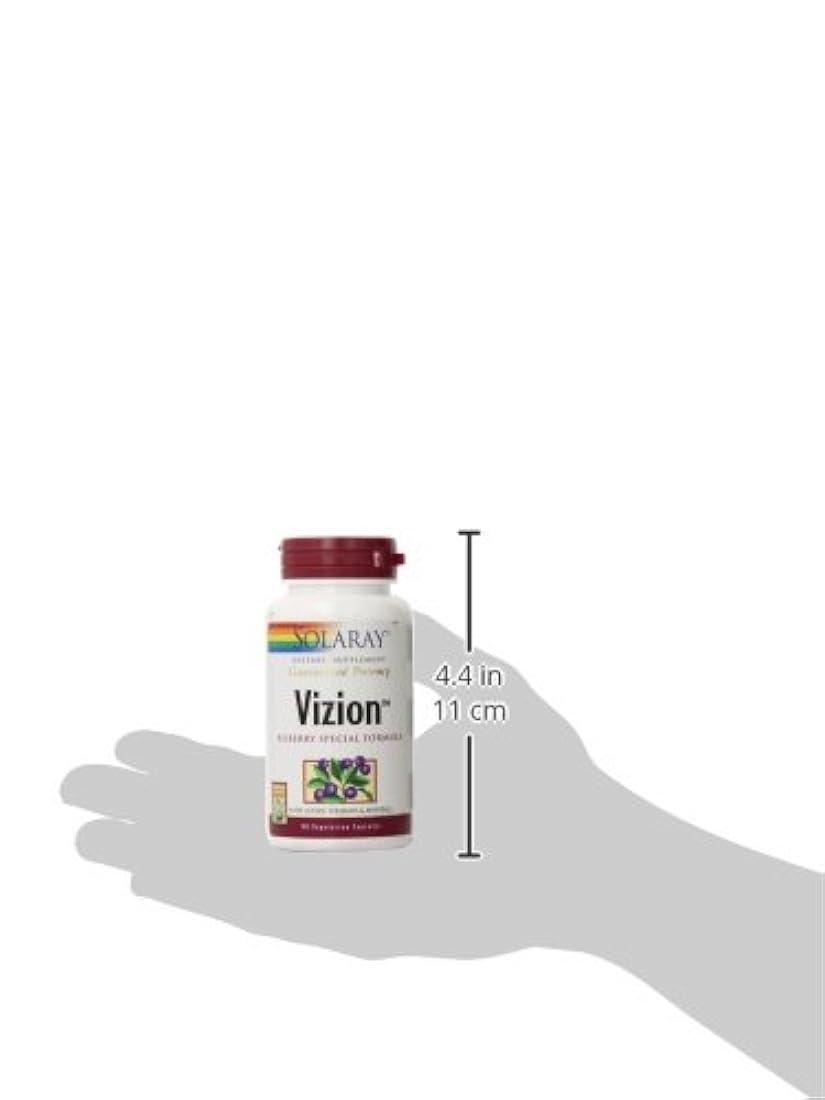 Solaray Vizion Bilberry Fórmula Especial, 42 mg, 90 Count