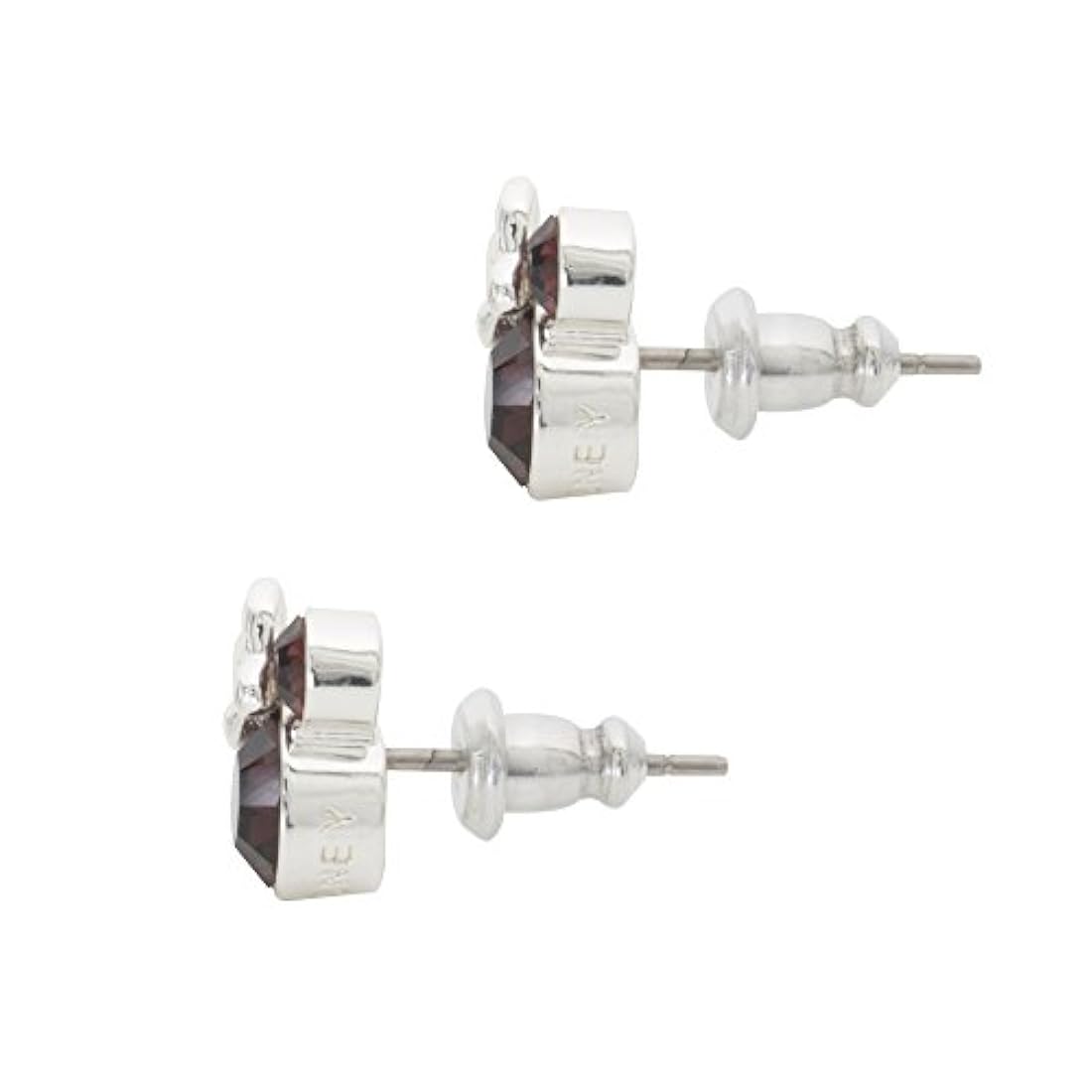 pendientes chapados en plata de cristal para mujeres y niñas