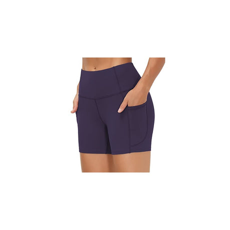 Shorts cortos de yoga para mujer con cintura alta talla XL