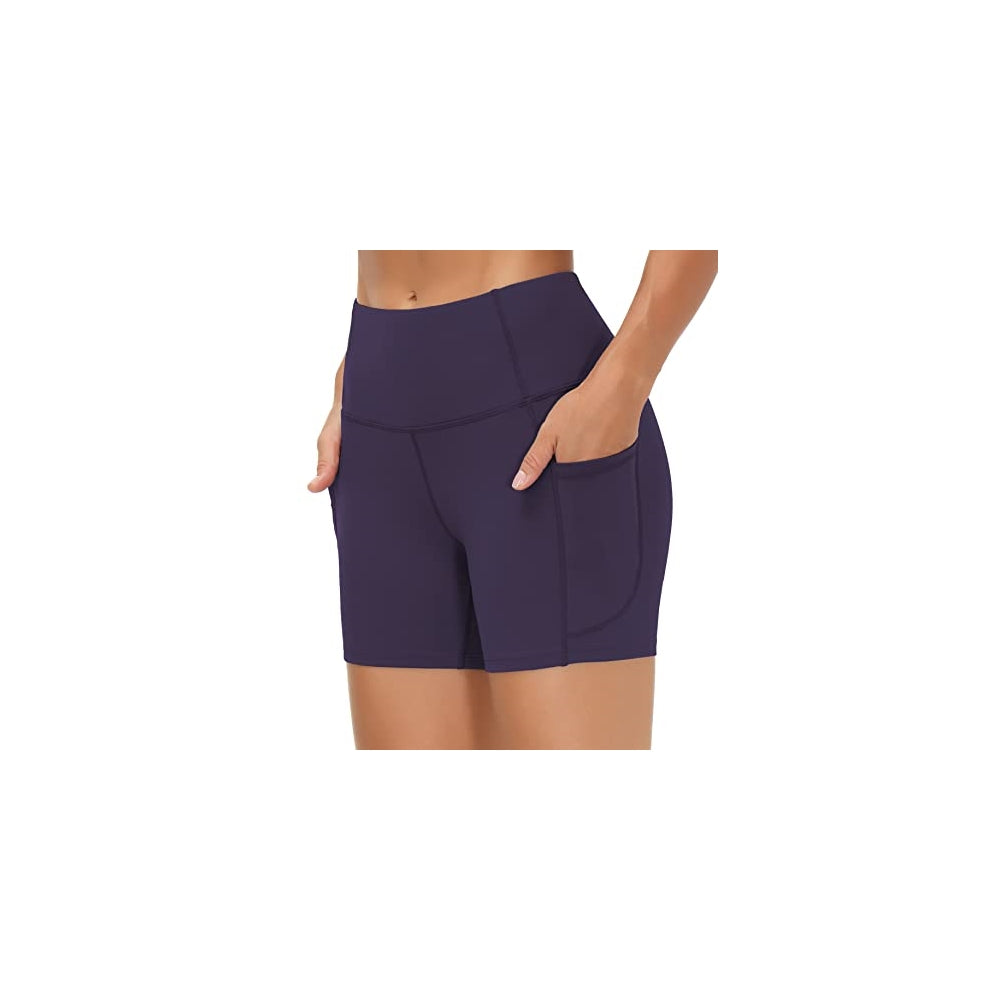 Shorts cortos de yoga para mujer con cintura alta talla XL