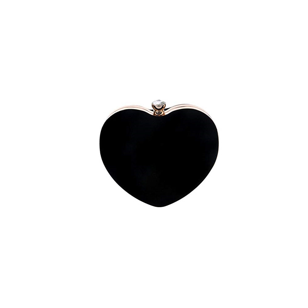 Bolsos de mano de terciopelo con corazón para mujer