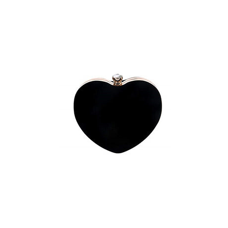 Bolsos de mano de terciopelo con corazón para mujer