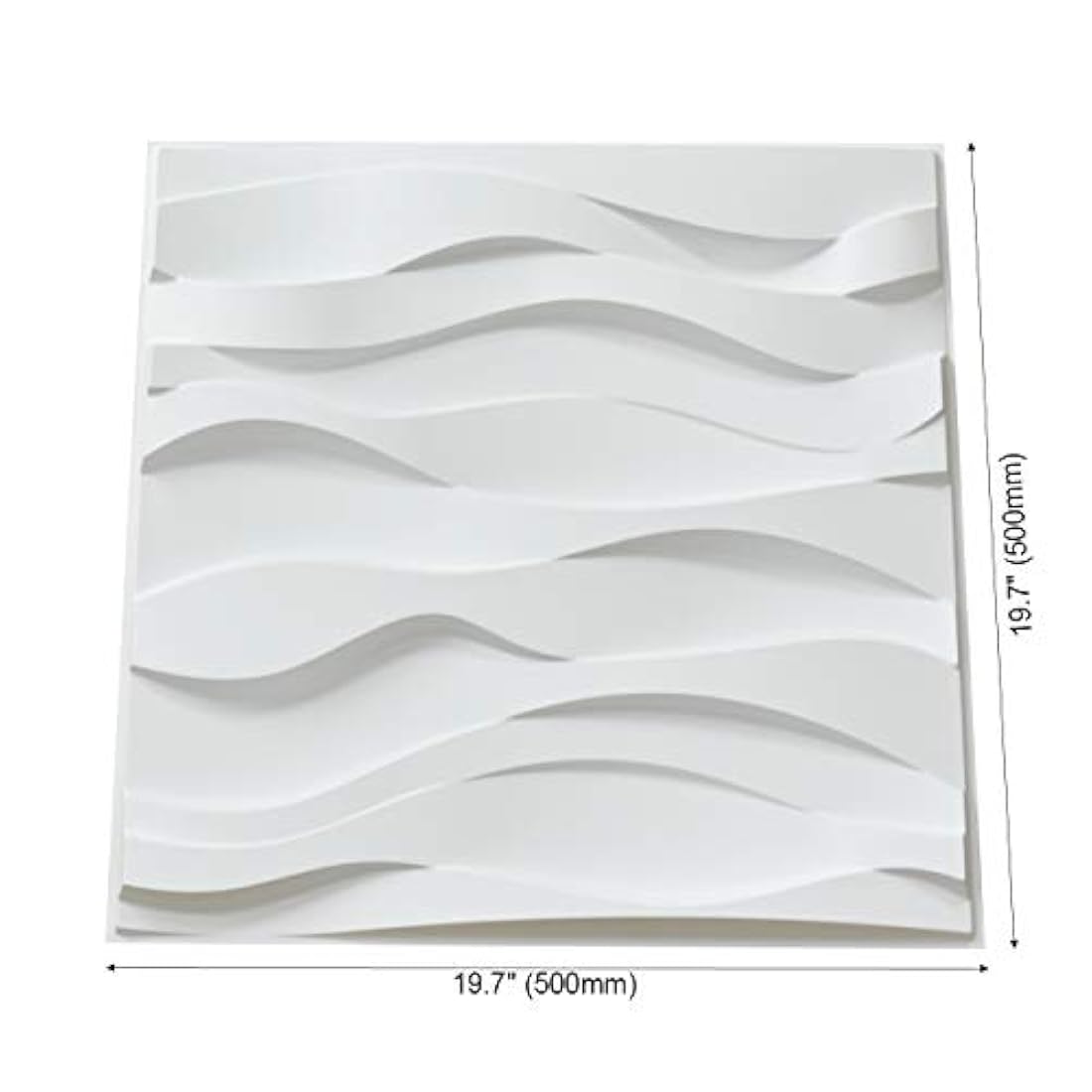 Paneles de pared decorativos 3D, diseño ondulado