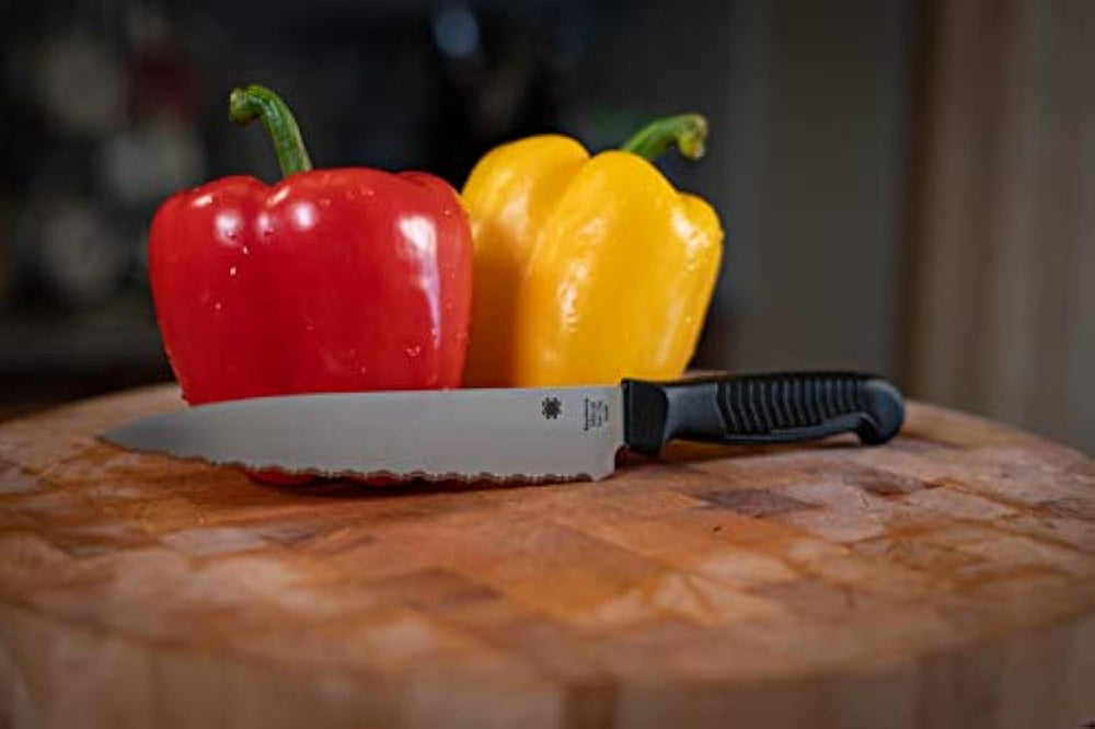 Spyderco - Cuchillo de cocina ligero con hoja de acero