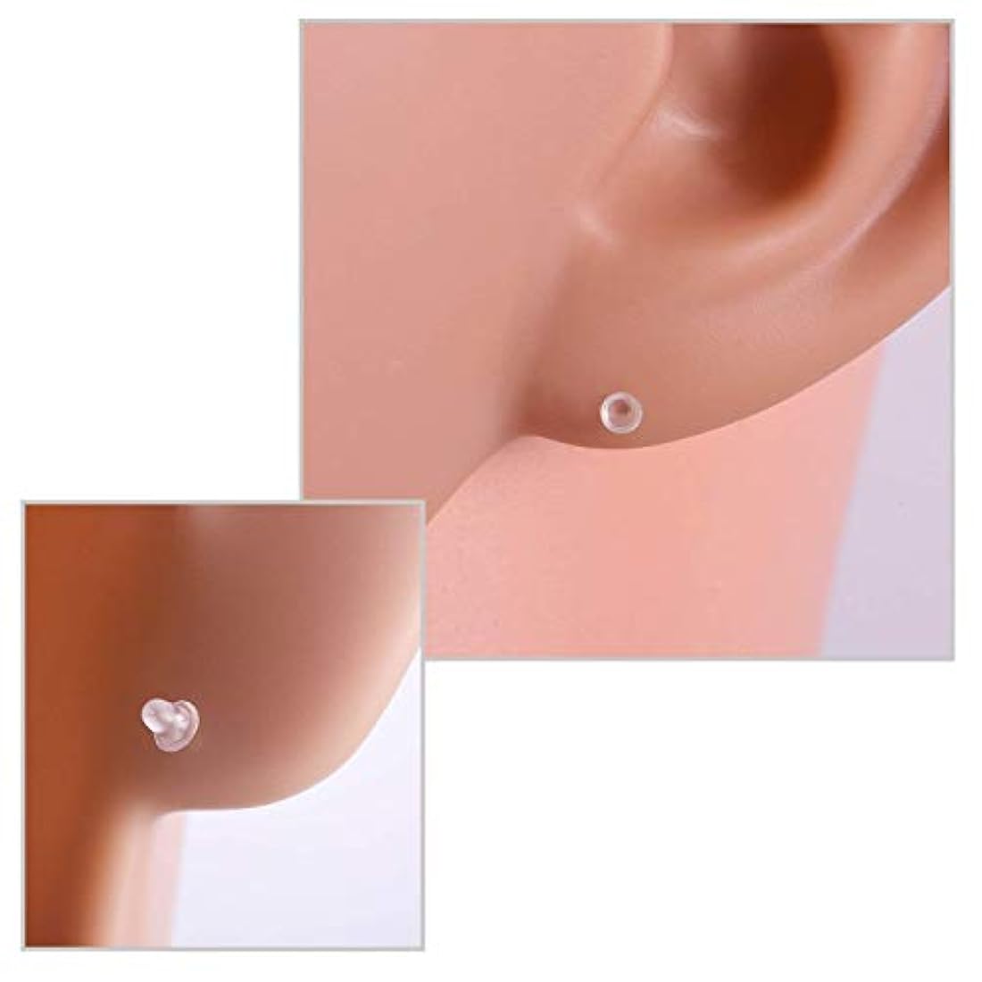 bonayuanda 1000 und de plástico Pad 5 mm Studs pendiente