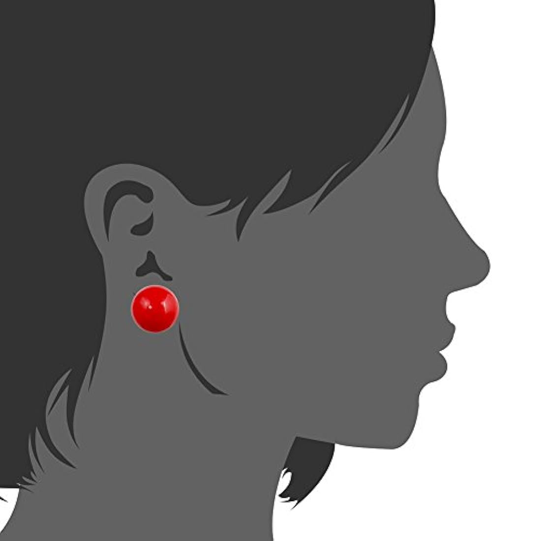 Lureme 02001451-2 - Pendientes de tuerca para mujer