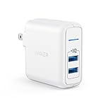 Cargador de pared de viaje de dos puertos 24 W USB