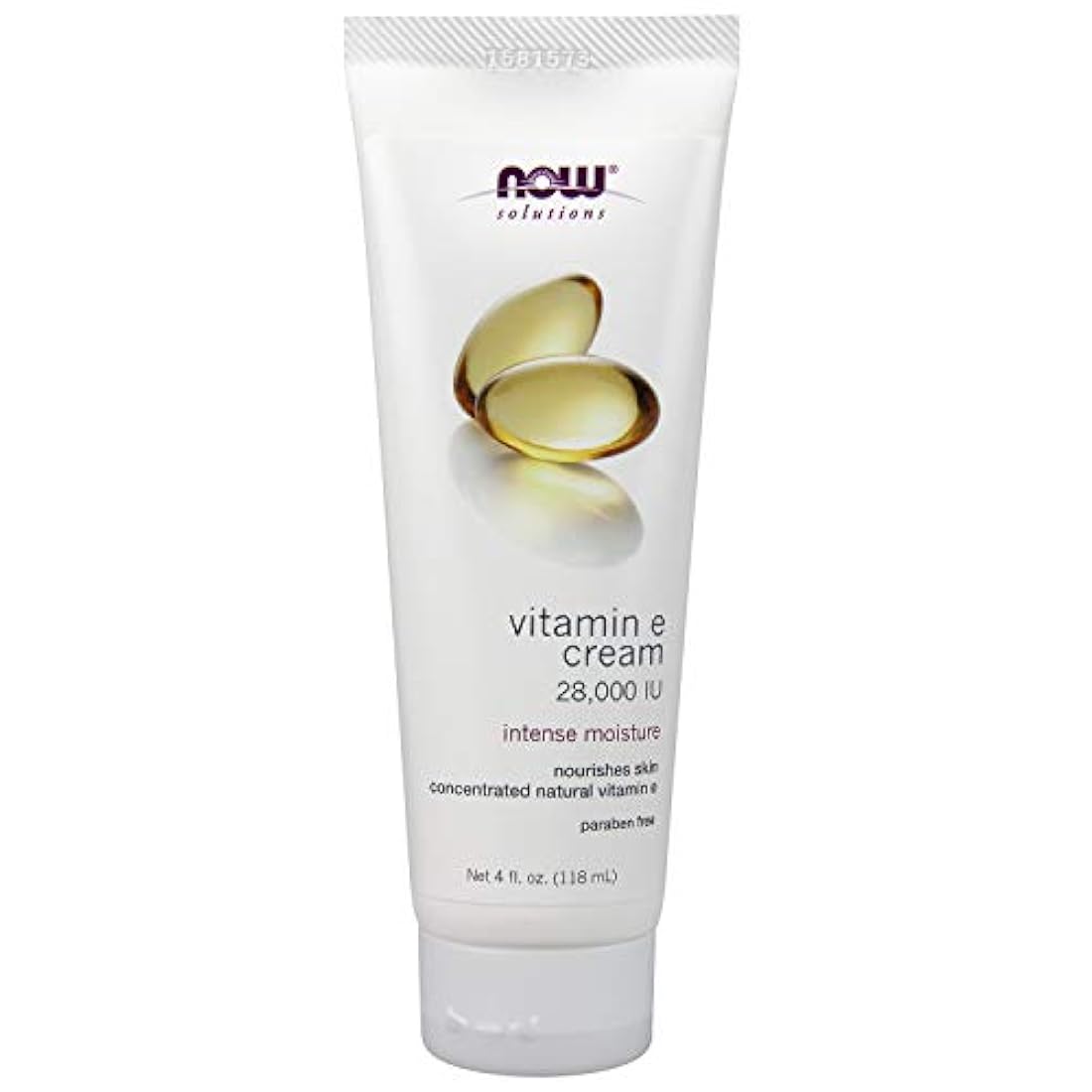 Now Solutions, Vitamina E Cream 28,000 IU, humedad intensa, vitamina E concentrada, 4 onzas