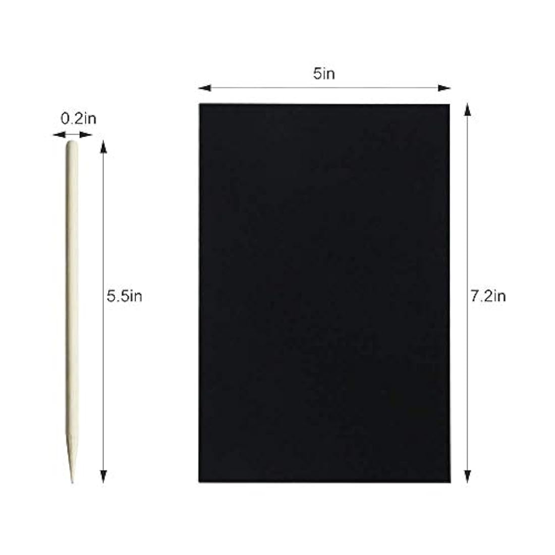 ZMLM - Juego de 50 piezas de papel para rascar