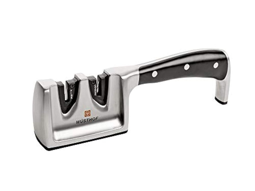 Afilador de cuchillos, plástico, negro, 1 paquete