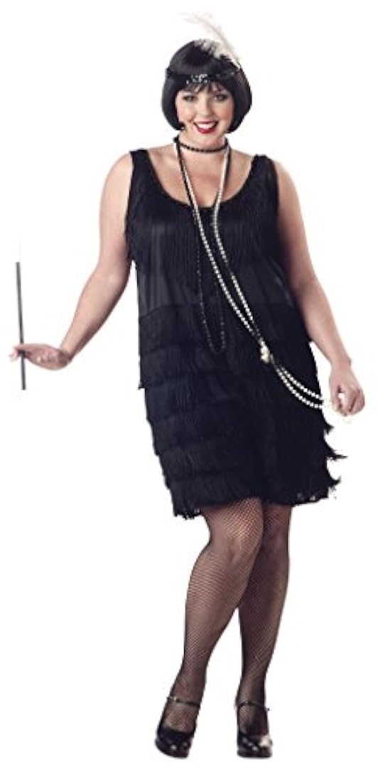 Disfraz estilo moda charlestón talla grande para mujer