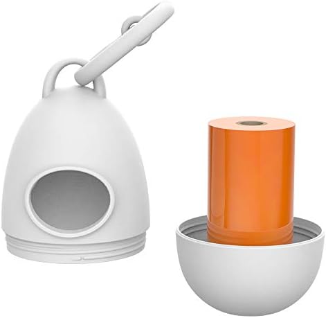 Correa retráctil para perro, Blanco/Naranja T007K TUG