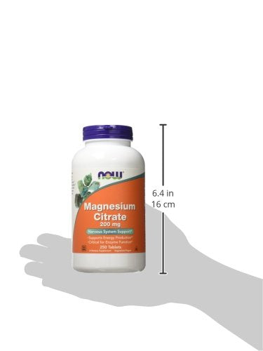 Citrato de magnesio 200 mg 250 tabletas