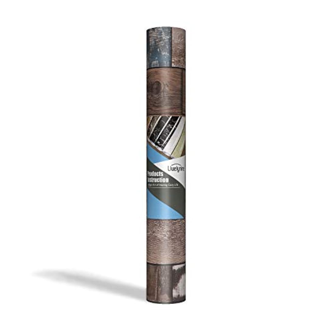 Papel pintado para pared, diseño de madera, Multicolor