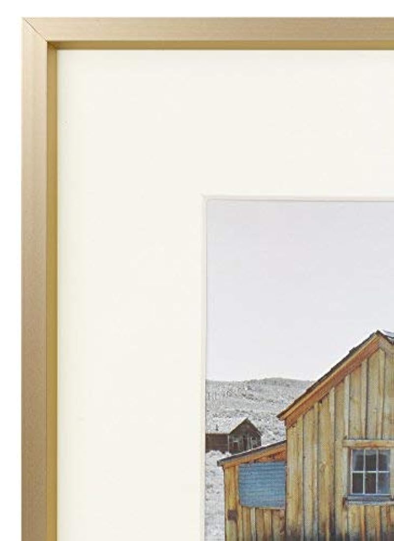 Golden State Art, marco de fotos de aluminio satinado