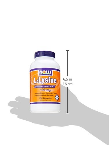 NOW L-lisina 500 mg 250 cápsulas