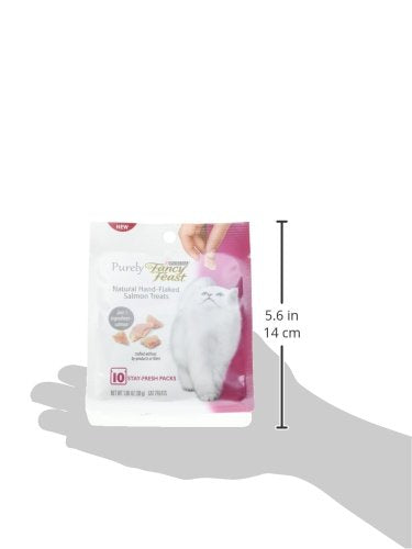 Purina Fancy Feast Trato para gatos de salmón con escamas