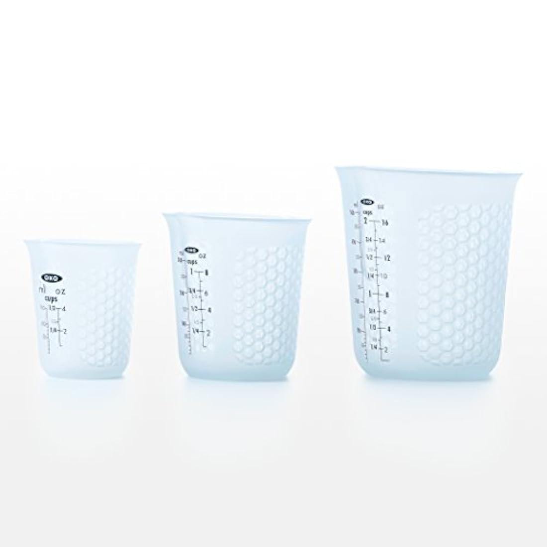 Taza de medir de silicón para exprimir y verter