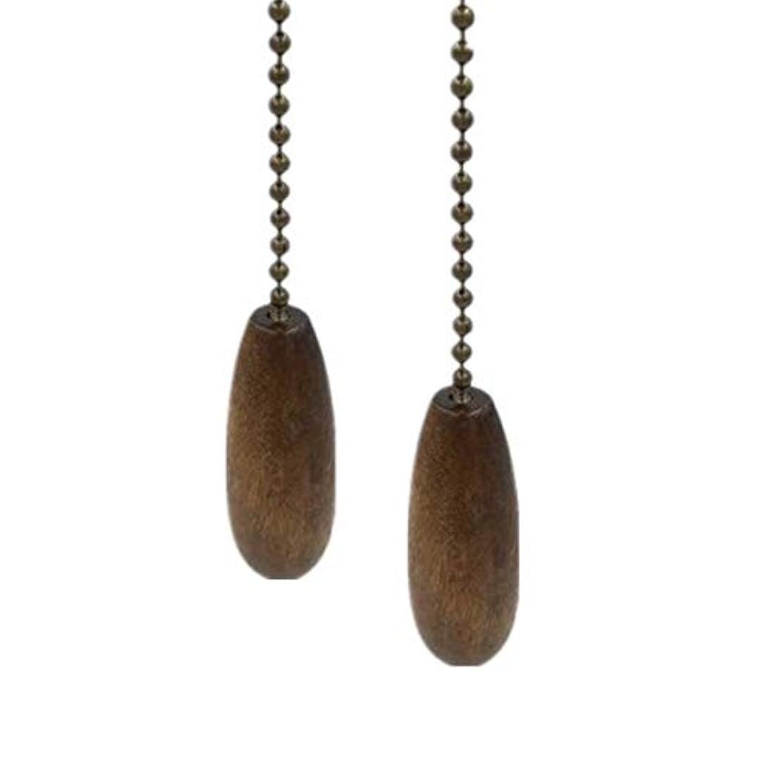 Cadena para ventilador de techo, de madera de nogal