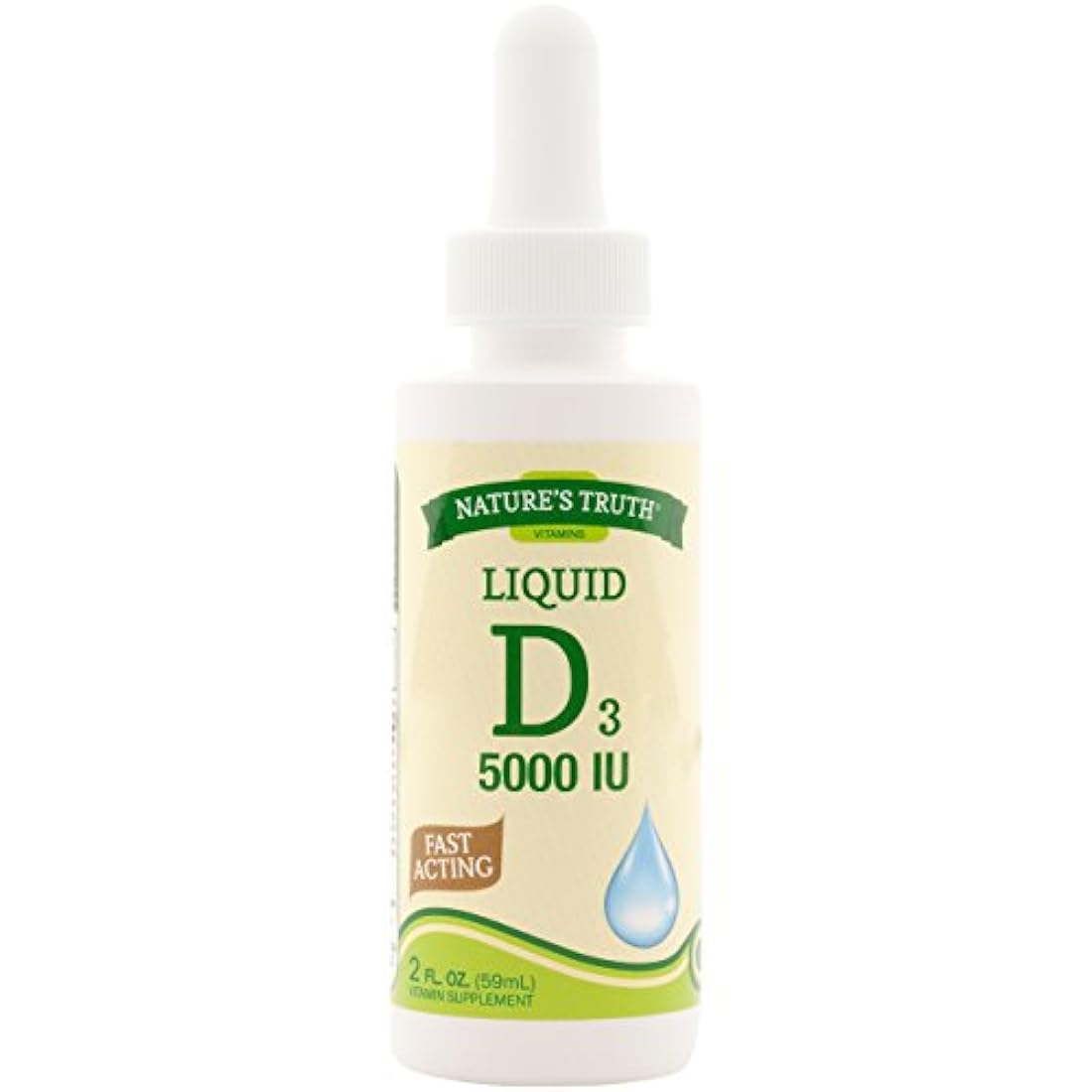 Truth de la naturaleza Vitamina D 5000 IU líquido, 2 Fluid Ounce