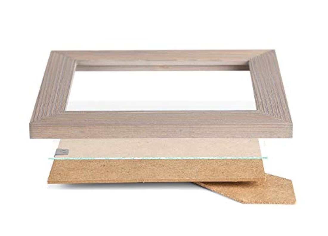 Marco de fotos de madera rústica de 5 x 7 pulgadas