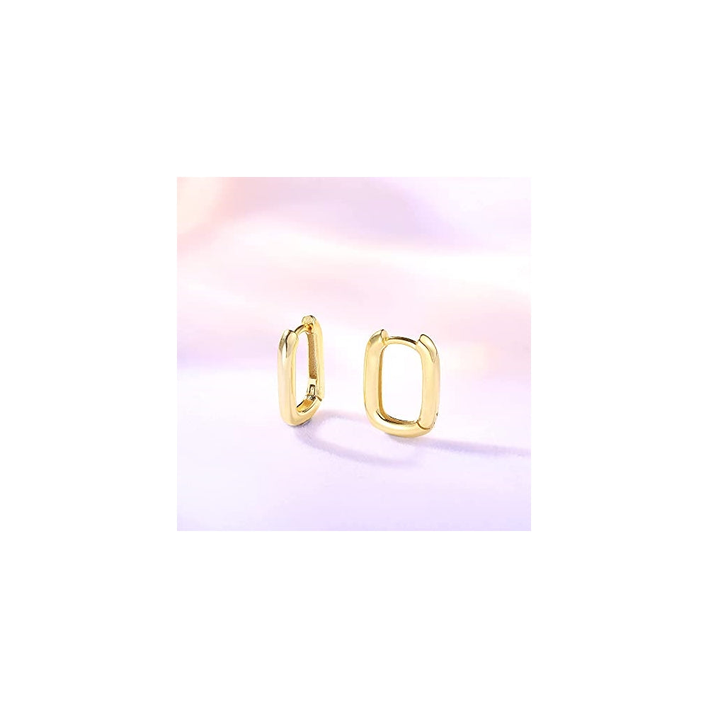 Aretes de aro pequeños de plata para mujer