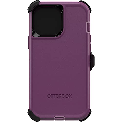 OTTERBOX serie Defender - Carcasa para iPhone 13 Pro Max y iPhone 12 Pro Max (edición sin pantalla) - color púrpura vívido